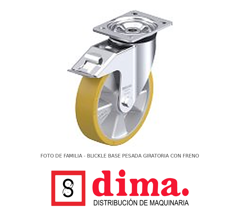 base-blickle-pesada-giratoria-con-freno-dima