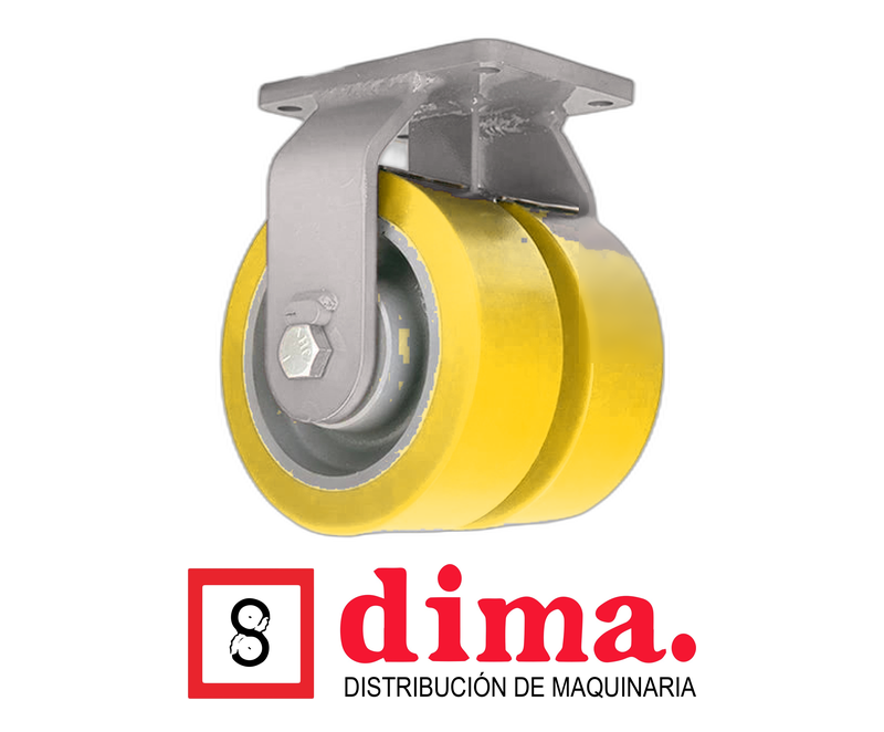 rodo-fijo-doble-rueda-poliuretano-amarillo-alma-de-hierro-dima