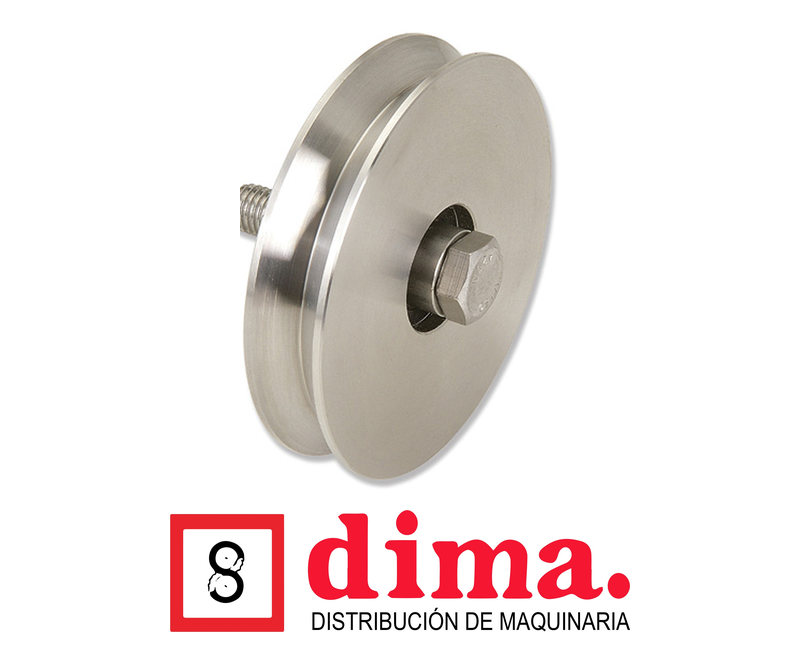 Rueda en V para portón de acero cincado Gayner DIMA Guatemala