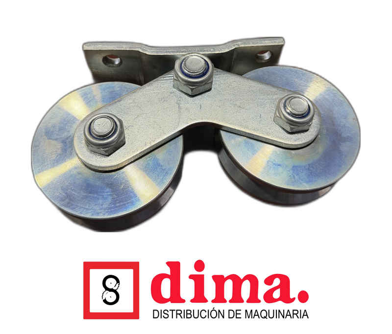 Carrito balancín para portón en V con doble rueda - dima Guatemala