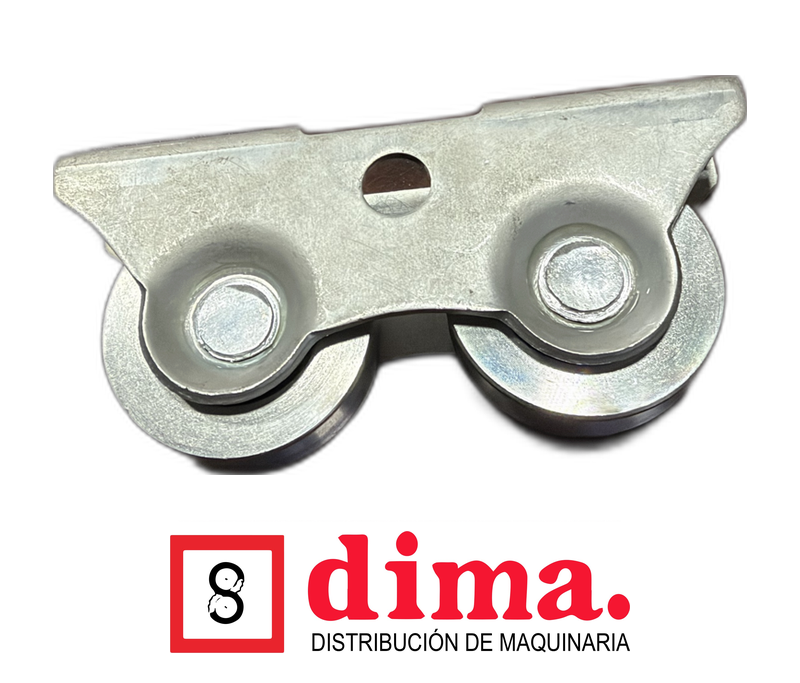 Carrito para portón en V con doble rueda - dima Guatemala