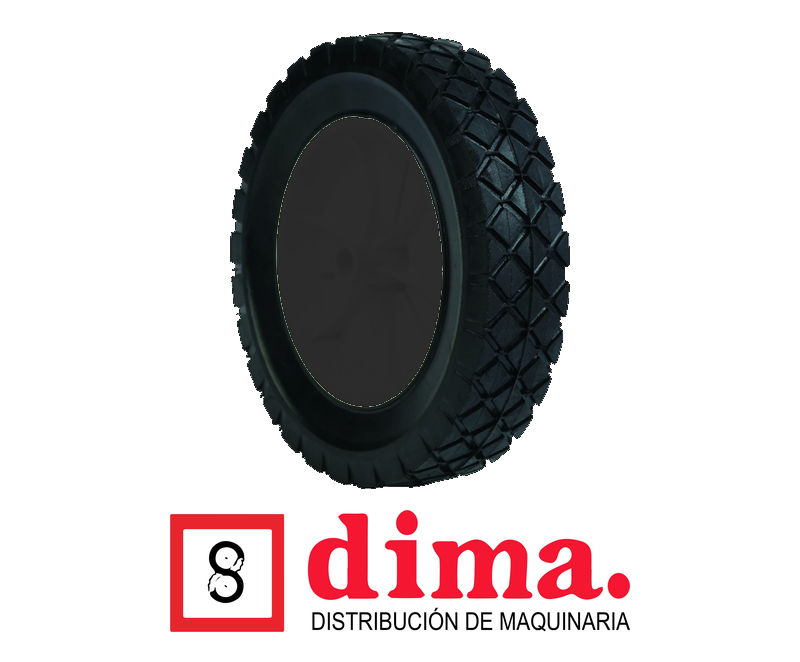 Rueda para cortadora, aro plástico negro